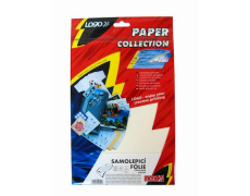 Samolepicí fólie, 125g/m2, 10 listů, laser, L, sam. folie 60g/m2, 