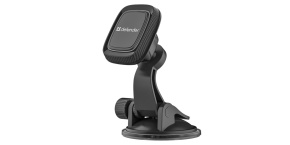 Magnetický držák mobilu CH-119 Defender do auta, na palubní desku, kov/plast, přísavka na sklo, černá, mobil