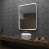 Koupelnové zrcadlo s LED podsvícením 60x70 cm OSAKA