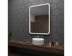 Koupelnové zrcadlo s LED podsvícením 60x70 cm OSAKA