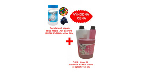 Blue Magic Aut Sachets BUBBLE GUM v dóze 20ks+FLUSH Magic 1L CENOVĚ VÝHODNÁ SADA