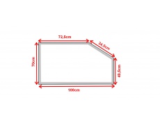 Koupelnové zrcadlo s LED osvětlením 100x70 cm BOSTON ATYPICKÉ