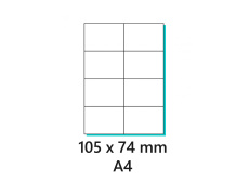 Etikety samolepící 105x74mm 100archů