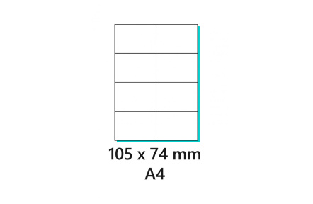 Etikety samolepící 105x74mm 100archů