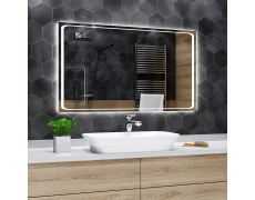Koupelnové zrcadlo s LED podsvětlením 120x70 cm BARCELONA