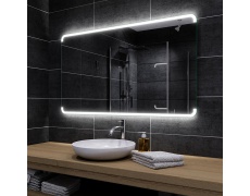 Koupelnové zrcadlo s LED podsvětlením 120x60 cm ASSEN