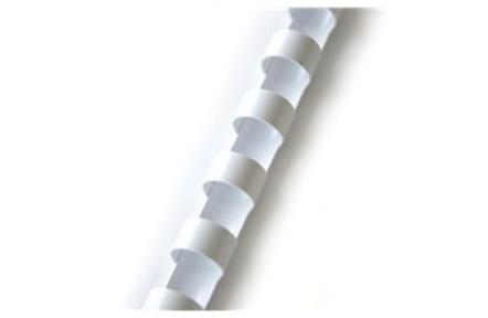 Plastový hřbet vazací  pr.10mm 100ks bílá pro plastovou vazbu , kroužková vazba