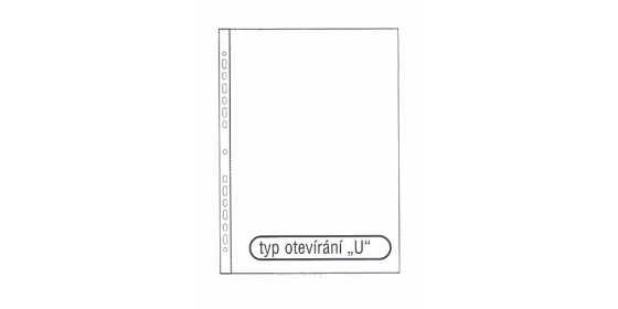 Obal na doklady s EURODĚROVÁNÍM A4 krupička matný 100ks