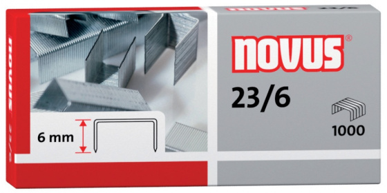 Drátky do sešívaček NOVUS 23/6  1000ks