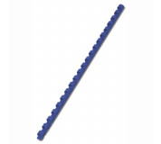 Plastový hřbet vazací pr.8mm 100ks modrá pro plastovou vazbu , kroužková vazba 
