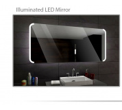 Koupelnové zrcadlo s LED podsvícením 120x70 cm SEATTLE