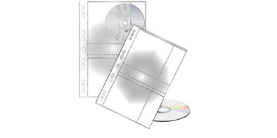 Obal na CD/DVD A4 2 řady 10ks
