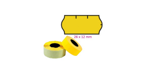 Cenové etikety 22x12mm CONTACT žluté