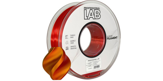 Profesional Lab Filament SILK PLA DUAL COLOR červená zlatá 1.75mm 1kg