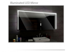 Koupelnové zrcadlo s LED podsvícením 90x90cm SYDNEY, hranaté