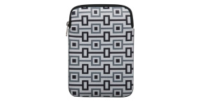 Obal na tablet 10.1", Geometric, bílý z neoprénu
