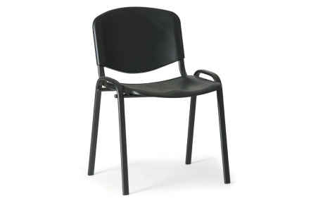 Konfereční židle plastová ISO černá,černý kov , židle konferenční