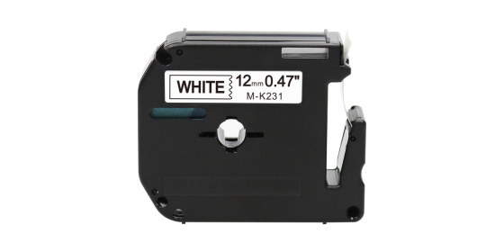 Páska Brother MK-231, 12mm x 8m, černý tisk / bílý podklad kompatibilní