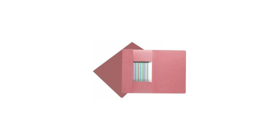 Mapa odkládací 3klopá classic růžová, papírové desky 1ks