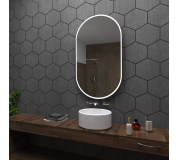 Koupelnové zrcadlo s LED podsvětlením 60x105 cm HAMBURG