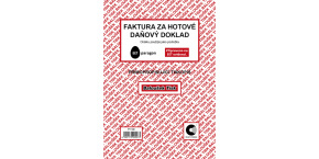 Faktura za hotové A5 samopropisovací PT198