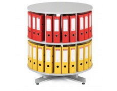 Archivační otočná skříň - 2 patra šedá