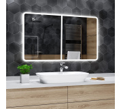 Koupelnové zrcadlo s LED osvětlením 160x100 cm OSAKA ATYPICKÉ