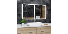 Koupelnové zrcadlo s LED osvětlením 160x100 cm OSAKA ATYPICKÉ