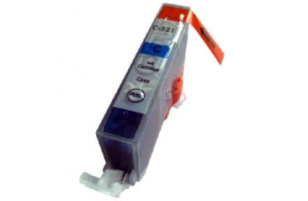 Canon CLI521 CY modrá S CHIPEM , 12ml ,100% NEW kompatibilní inkoustová kazeta CLI 521, CLI-521, Canon CLI-521C - azurová