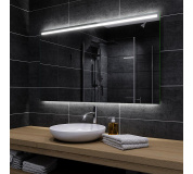 Koupelnové zrcadlo s LED podsvětlením 120x60cm GIZA P podsvětlená i spodní část