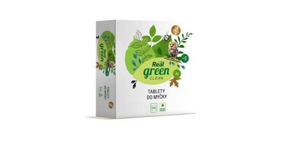 Real green clean tablety do myčky 40ks