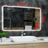Koupelnové zrcadlo s LED osvětlením a podsvícením 200x70 cm OSAKA, IP44, NEUTRÁLNÍ, KOSMETICKÉ ZRCÁTKO