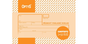 Příjmový pokladní doklad NCR nečíslovaný OP1091