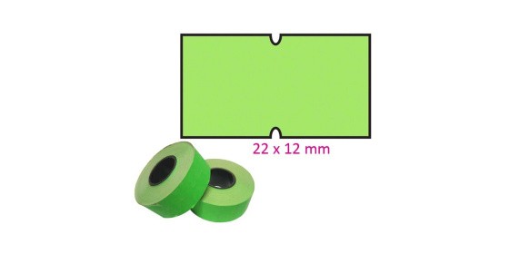 Cenové etikety 22x12mm COLA PLY zelené