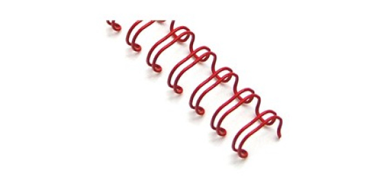 Kovový hřbet 4.8mm červený 100ks 