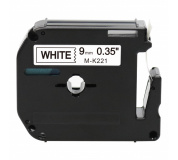 Páska Brother MK-221, 9mm x 8m, černý tisk / bílý podklad kompatibilní