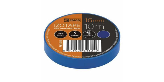 PÁSKA elektro 15mm 10m modrá , elektroizolační páska