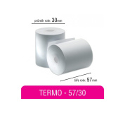 Pokladní kotouček TERMO 57/30mm/bez dutinky