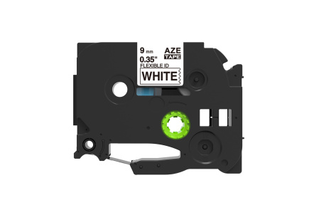 Páska Brother TZ-FX221/TZe-FX221, 9mm x 8m, flexi, černý tisk/bílý podklad
