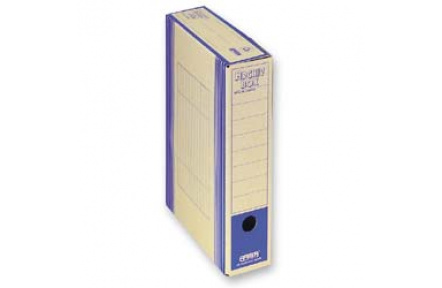 Archivační box HIT Board natur A4 330x260x75mm modrá , archivační krabice