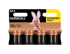 Baterie alkalická, AA, 1.5V, Duracell, blistr, 8-pack, 42303, Basic