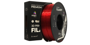 Smart Print Filament PETG transparentní červená 1.75mm 1kg