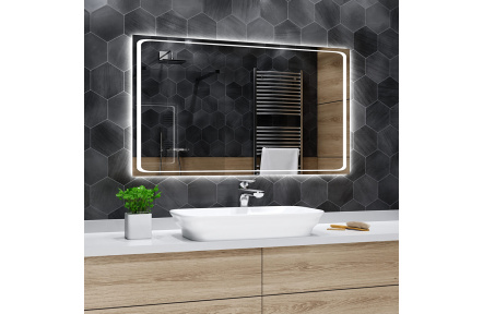 Koupelnové zrcadlo s LED podsvícením 60x40 cm BARCELONA