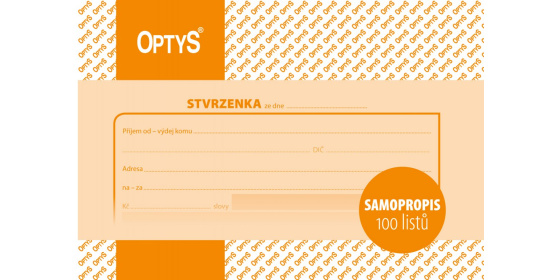 Stvrzenka A6 NCR OP1080